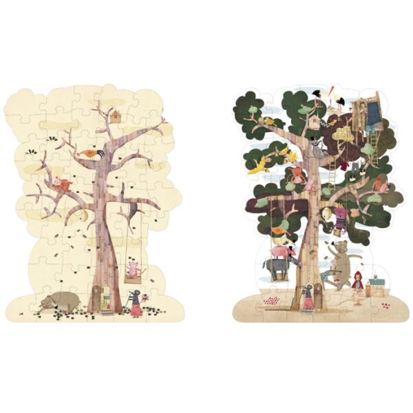 Puzzle my tree. Puzzle reversible.Ukitu juguetes.
