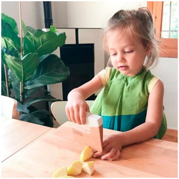 Cuchillo para niños de madera color blanco-ukitu juguetes