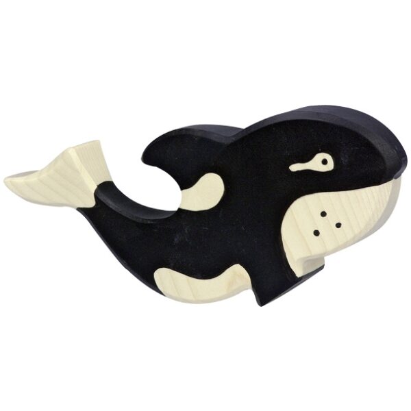 orca de madera- ukitu juguetes