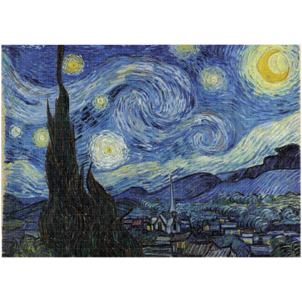 Puzzle Noche estrellada de Van Gogh. 1000 piezas. Ukitu juguetes